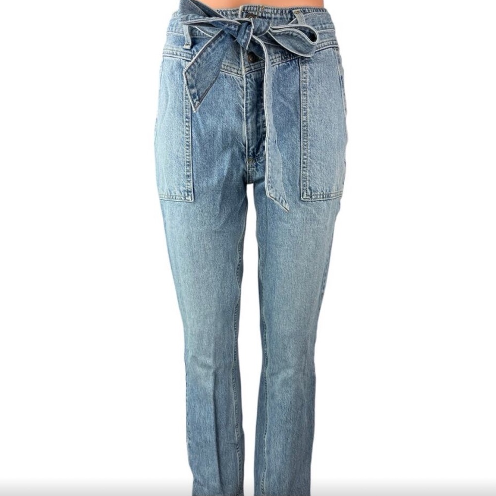 Abercrombie & finch bow tie jeans medium wash size 10